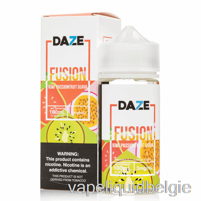 Vape Smaken Kiwi Passievrucht Guave - 7 Daze Fusion - 100ml 0mg